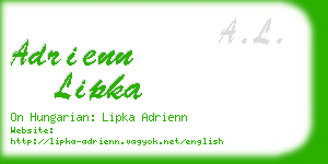 adrienn lipka business card